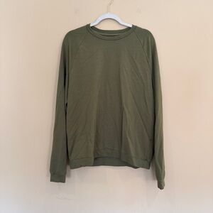 Brooklinen Olive Green Crewneck Sweatshirt